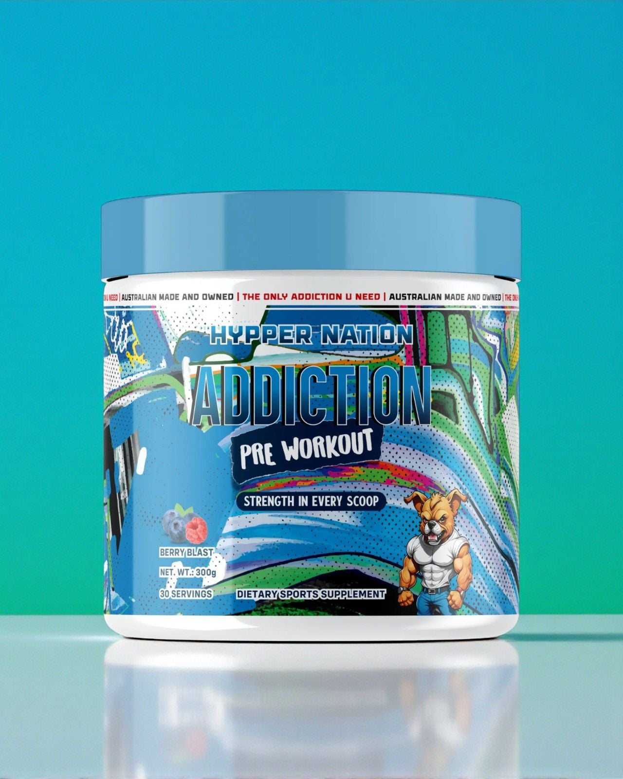 Hypper Nation Berry Blast Addiction Pre Workout