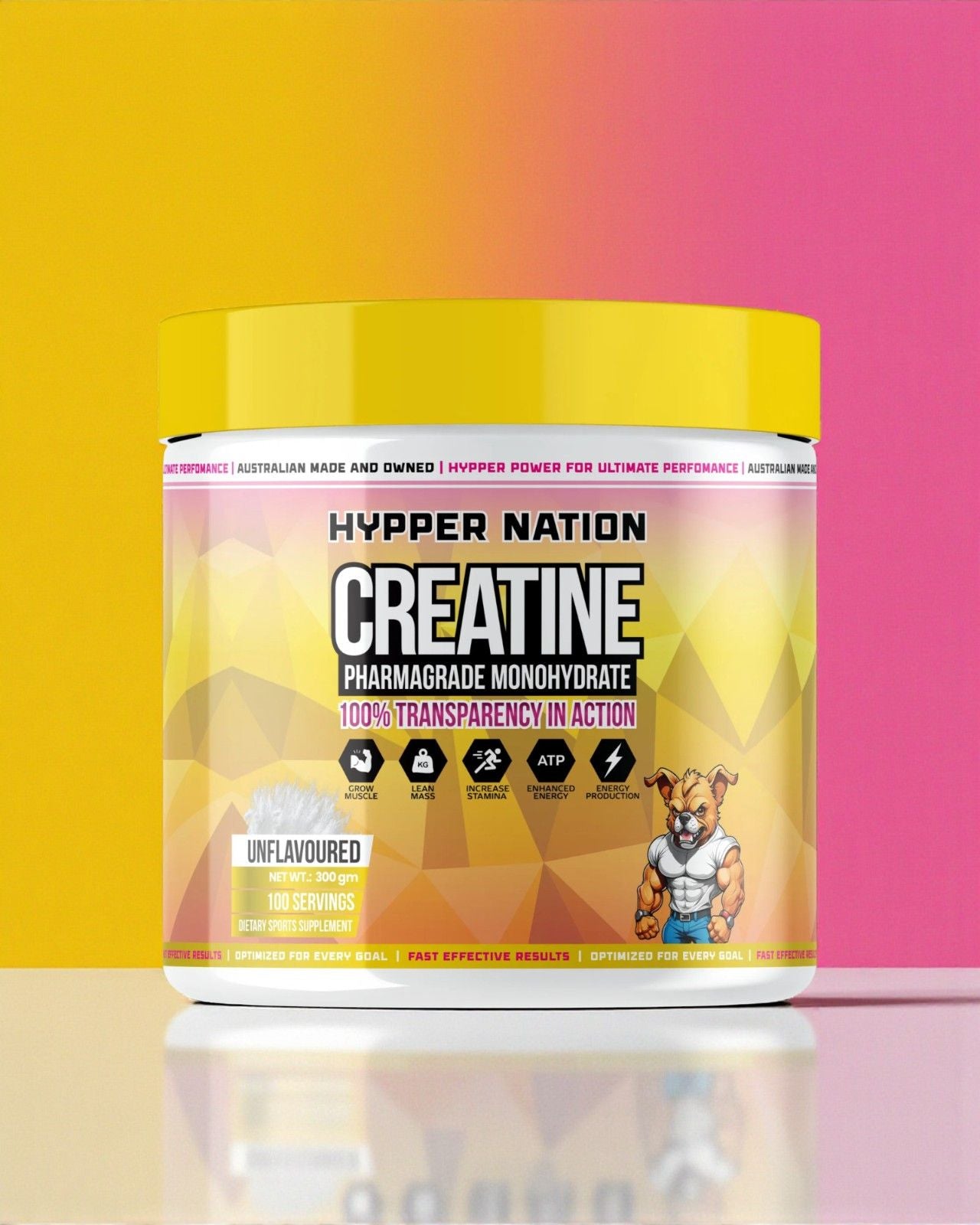 Hypper Nation Creatine Pharmagarde Monohydrate