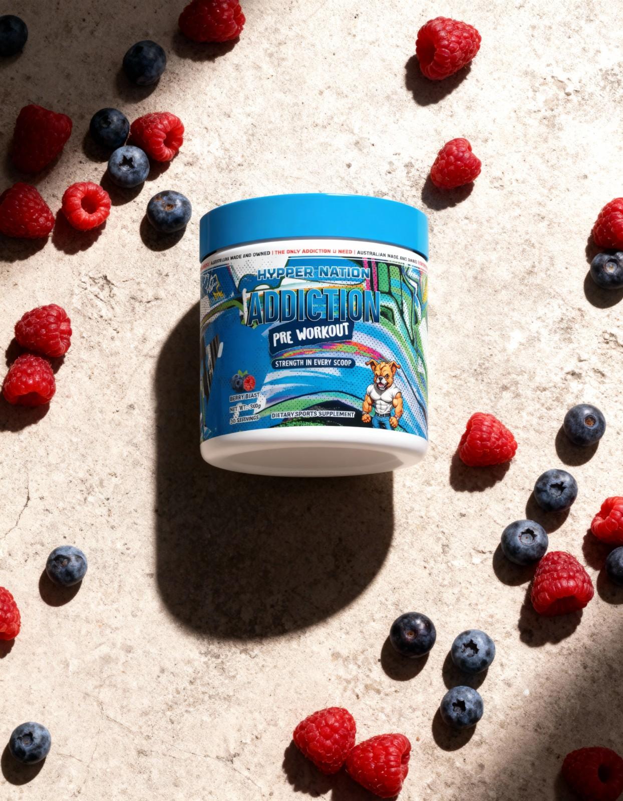 Hypper Nation Berry Blast Addiction Pre Workout